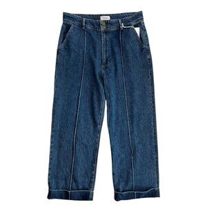 Frame 70s Cuffed Lago di‎ Como Wide Leg Flare Jeans Size 31 Boho Hippie Western